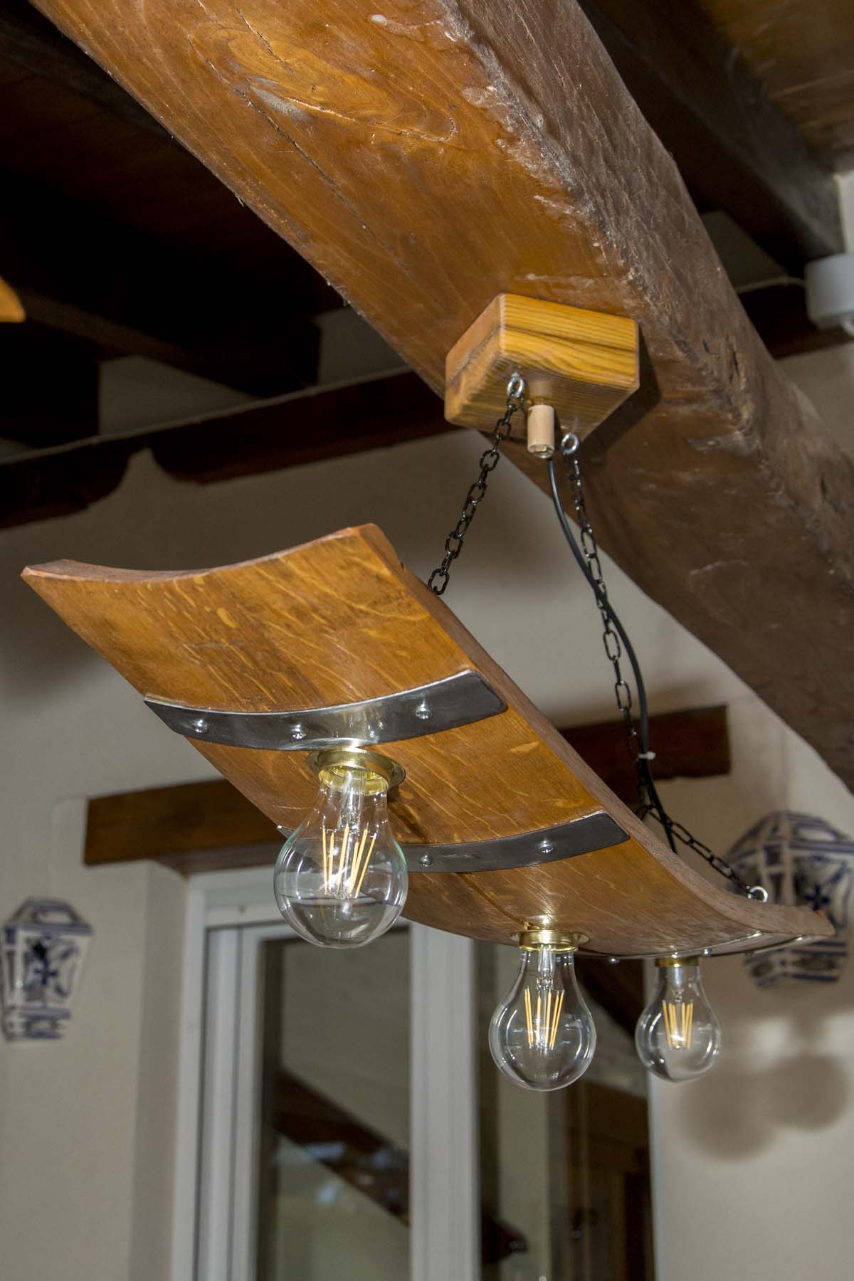 Lámparas de madera